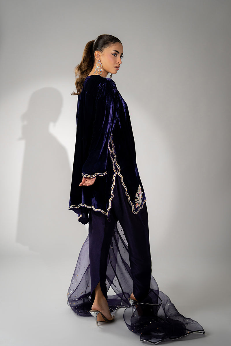 Mina Hassan | Winter 25 | Ushna by Mina Hassan - Designer Dress - Type : Ladies Clothes - Available at Libayah - 100% Original 