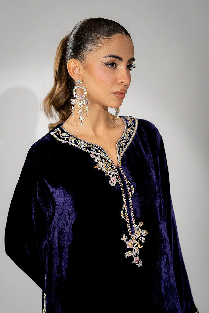 Mina Hassan | Winter 25 | Ushna by Mina Hassan - Designer Dress - Type : Ladies Clothes - Available at Libayah - 100% Original 