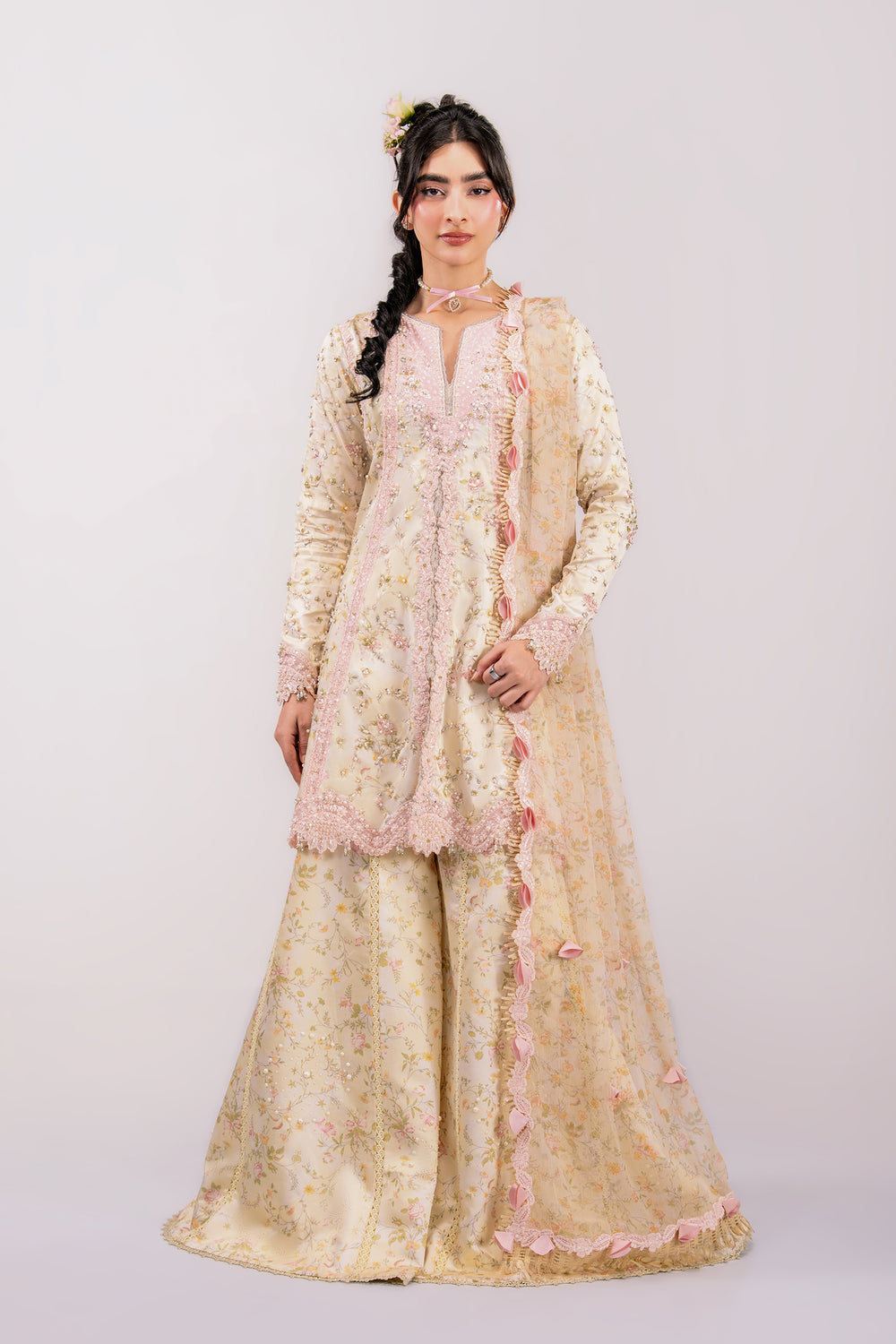 Qalamkar | Luxe Silk 26 | QSL-03 SOLENE by Qalamkar - Designer Dress  - Type : Ladies Clothes - Available at Libayah - 100% Original 