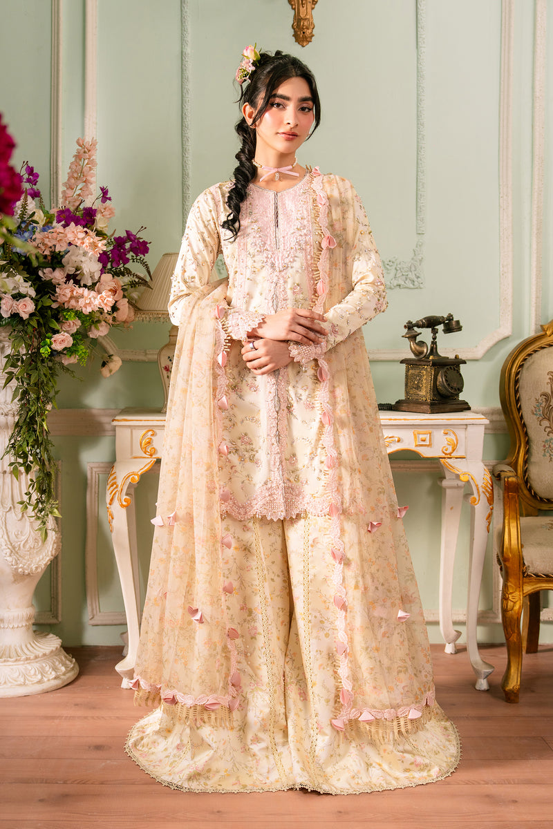 Qalamkar | Luxe Silk 26 | QSL-03 SOLENE by Qalamkar - Designer Dress  - Type : Ladies Clothes - Available at Libayah - 100% Original 