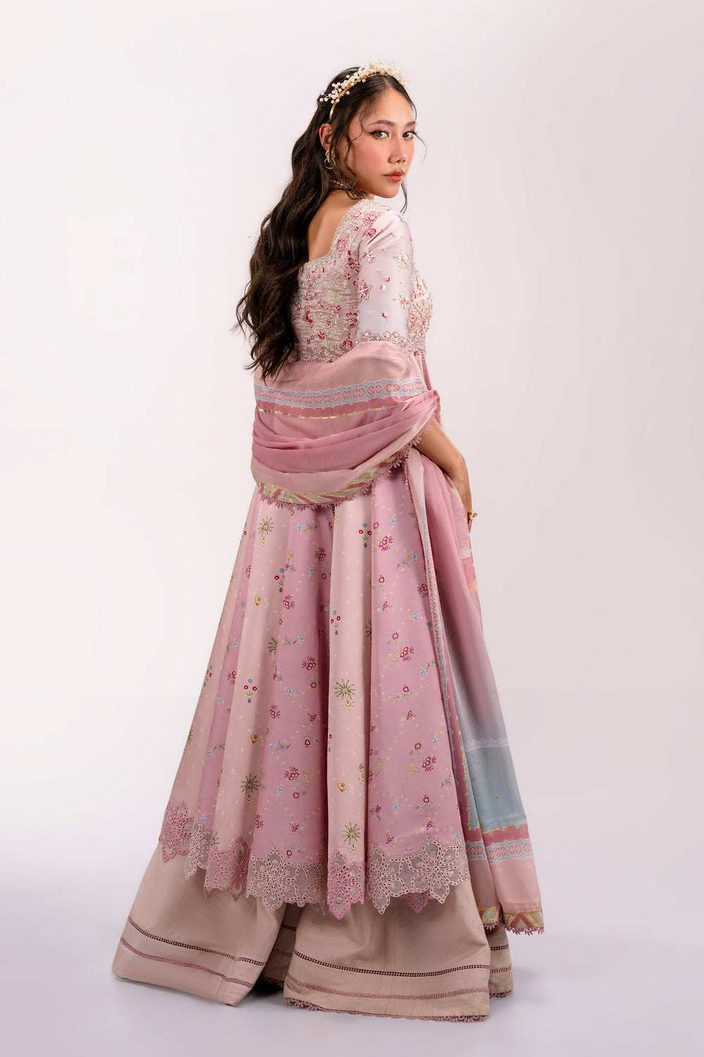 Qalamkar | Luxe Silk 26 | QSL-04 LARA by Qalamkar - Designer Dress  - Type : Ladies Clothes - Available at Libayah - 100% Original 