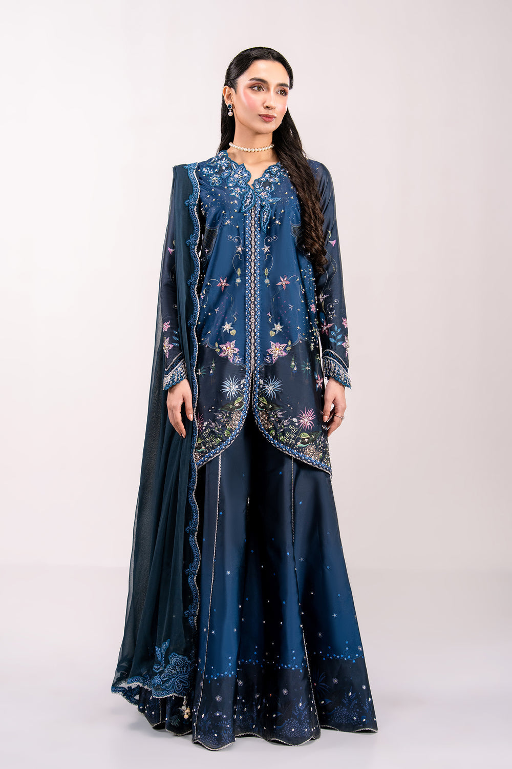 Qalamkar | Luxe Silk 26 | QSL-06 NERINA by Qalamkar - Designer Dress  - Type : Ladies Clothes - Available at Libayah - 100% Original 