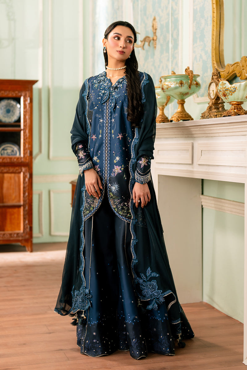 Qalamkar | Luxe Silk 26 | QSL-06 NERINA by Qalamkar - Designer Dress  - Type : Ladies Clothes - Available at Libayah - 100% Original 