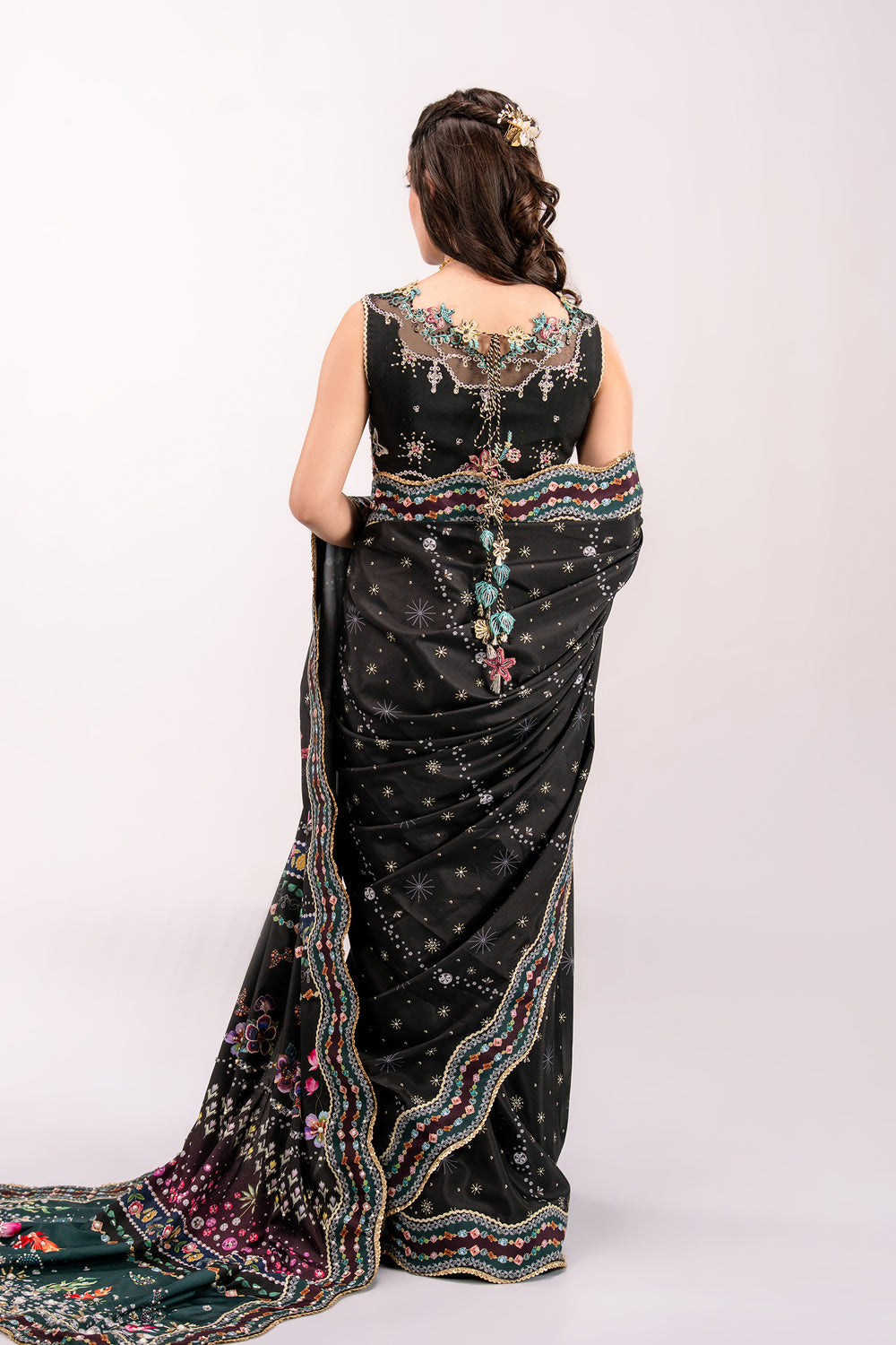 Qalamkar | Luxe Silk 26 | QSL-08 LINNEA by Qalamkar - Designer Dress  - Type : Ladies Clothes - Available at Libayah - 100% Original 