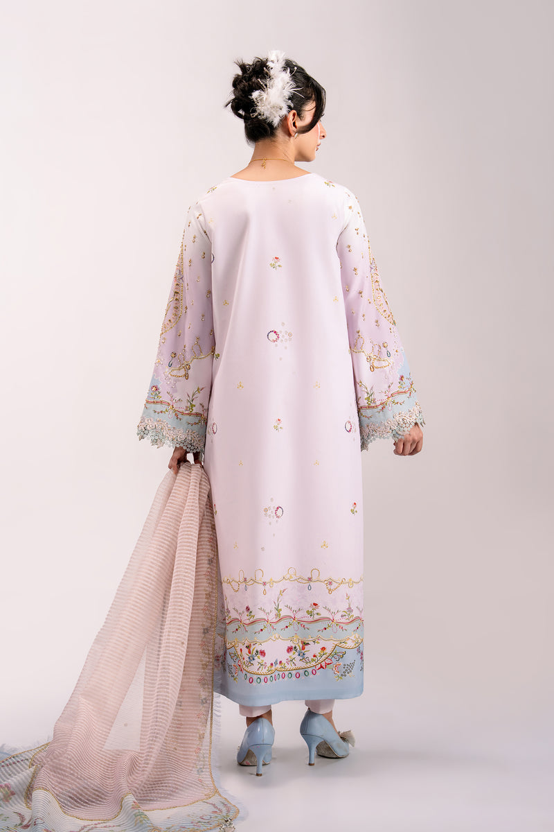 Qalamkar | Luxe Silk 26 | QSL-07 NOA by Qalamkar - Designer Dress  - Type : Ladies Clothes - Available at Libayah - 100% Original 