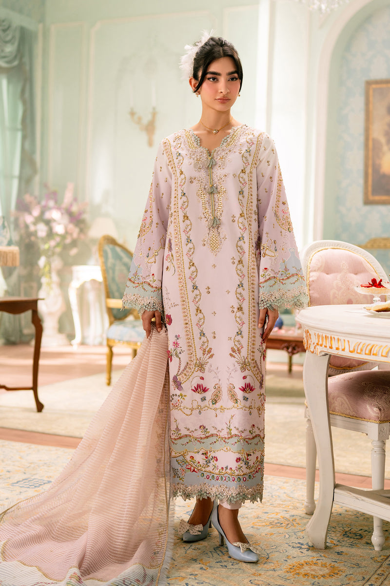 Qalamkar | Luxe Silk 26 | QSL-07 NOA by Qalamkar - Designer Dress  - Type : Ladies Clothes - Available at Libayah - 100% Original 