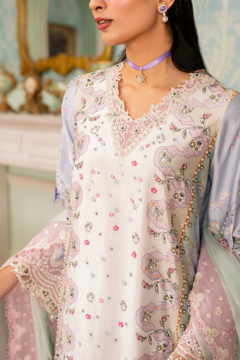 Qalamkar | Luxe Silk 26 | QSL-05 AKARI by Qalamkar - Designer Dress  - Type : Ladies Clothes - Available at Libayah - 100% Original 