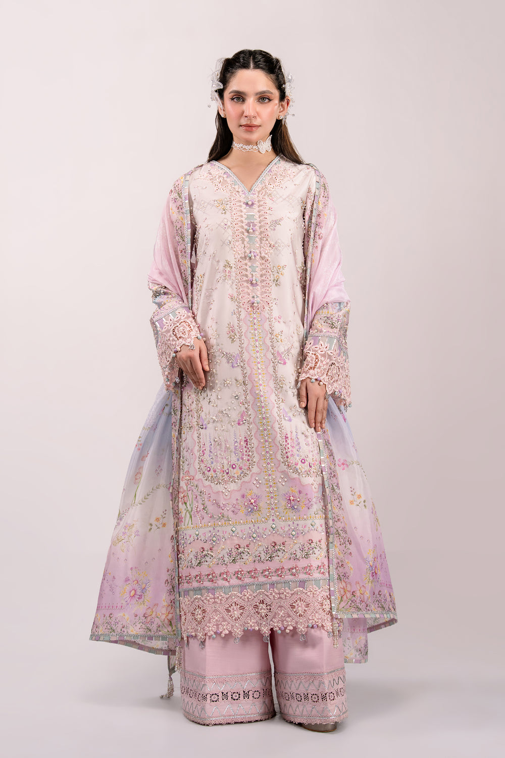 Qalamkar | Luxe Silk 26 | QSL-02 CALISTA by Qalamkar - Designer Dress  - Type : Ladies Clothes - Available at Libayah - 100% Original 