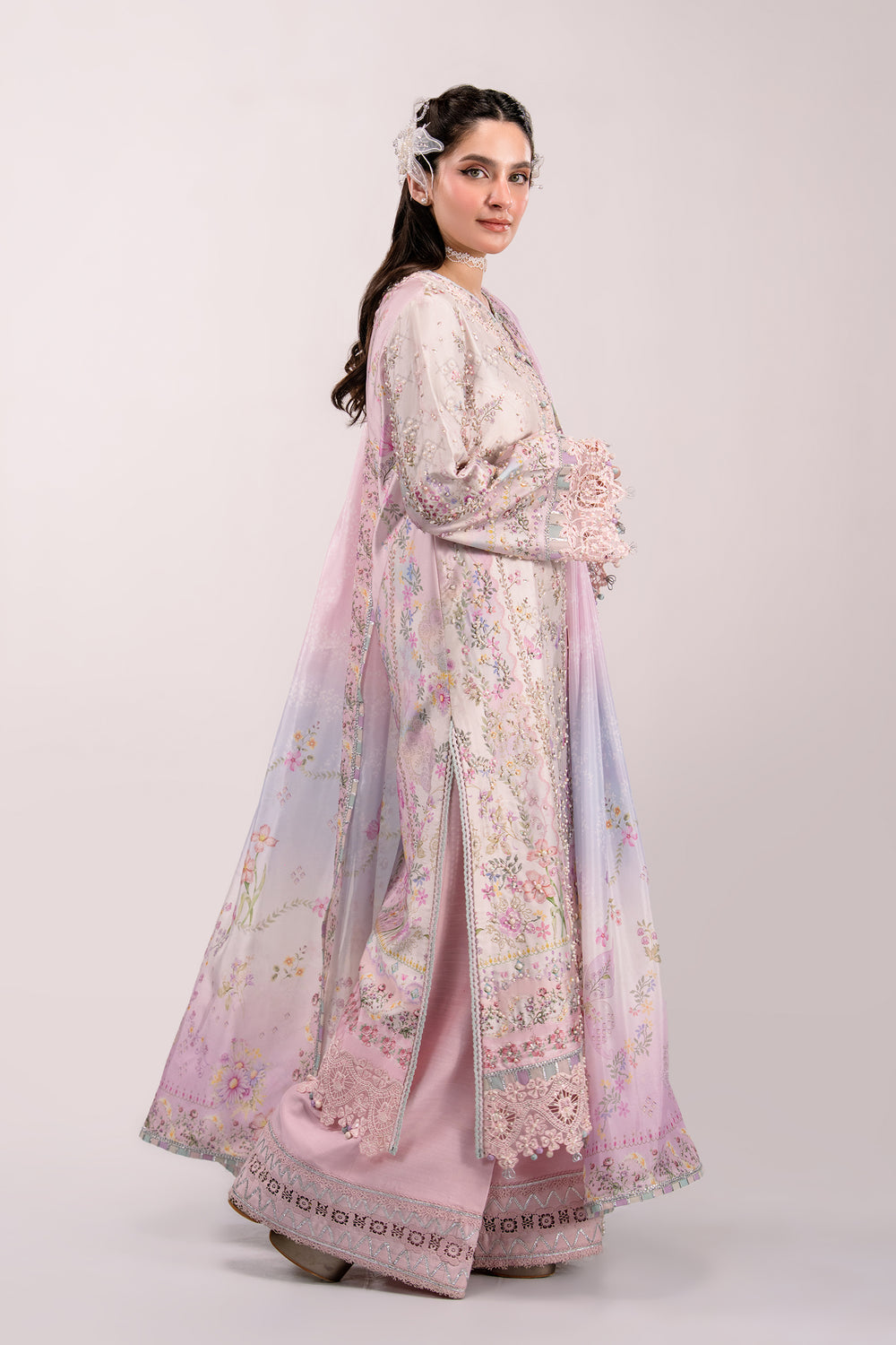 Qalamkar | Luxe Silk 26 | QSL-02 CALISTA by Qalamkar - Designer Dress  - Type : Ladies Clothes - Available at Libayah - 100% Original 