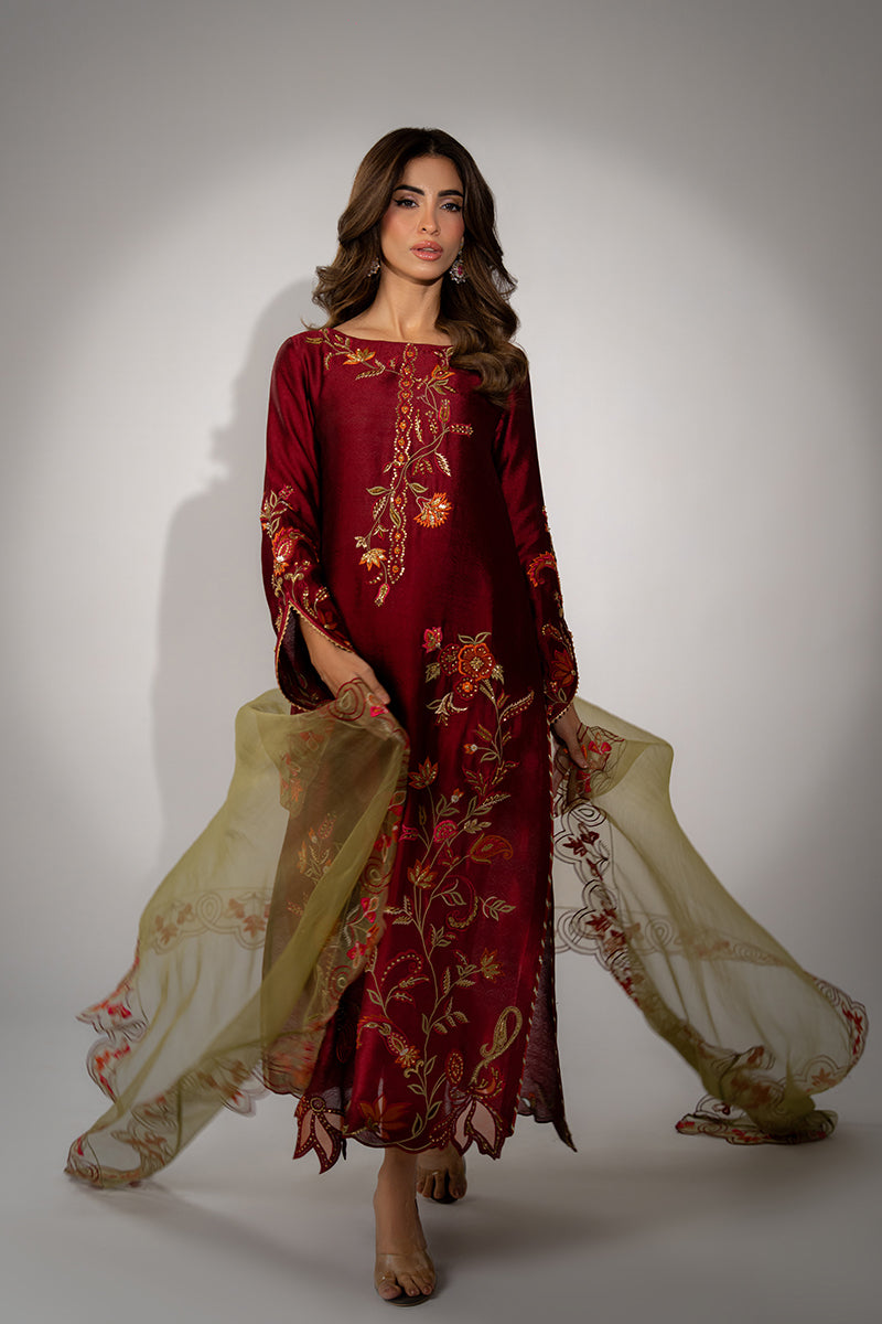 Mina Hassan | Winter 25 | Sia by Mina Hassan - Designer Dress - Type : Ladies Clothes - Available at Libayah - 100% Original 