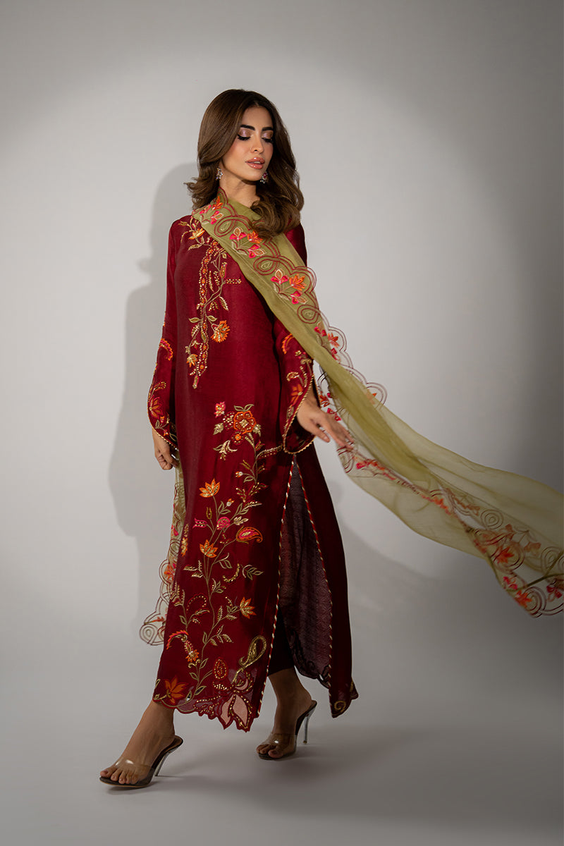 Mina Hassan | Winter 25 | Sia by Mina Hassan - Designer Dress - Type : Ladies Clothes - Available at Libayah - 100% Original 