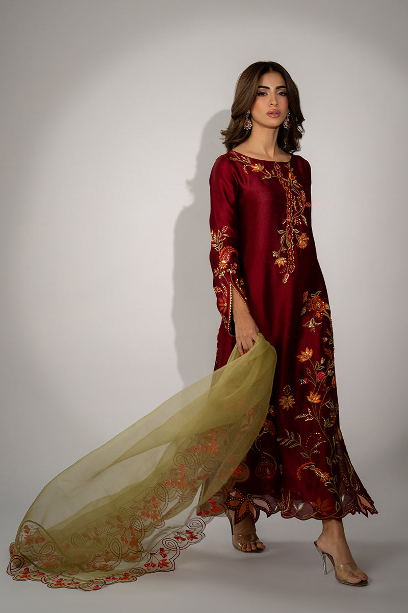 Mina Hassan | Winter 25 | Sia by Mina Hassan - Designer Dress - Type : Ladies Clothes - Available at Libayah - 100% Original 