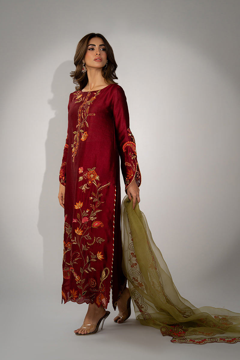 Mina Hassan | Winter 25 | Sia by Mina Hassan - Designer Dress - Type : Ladies Clothes - Available at Libayah - 100% Original 
