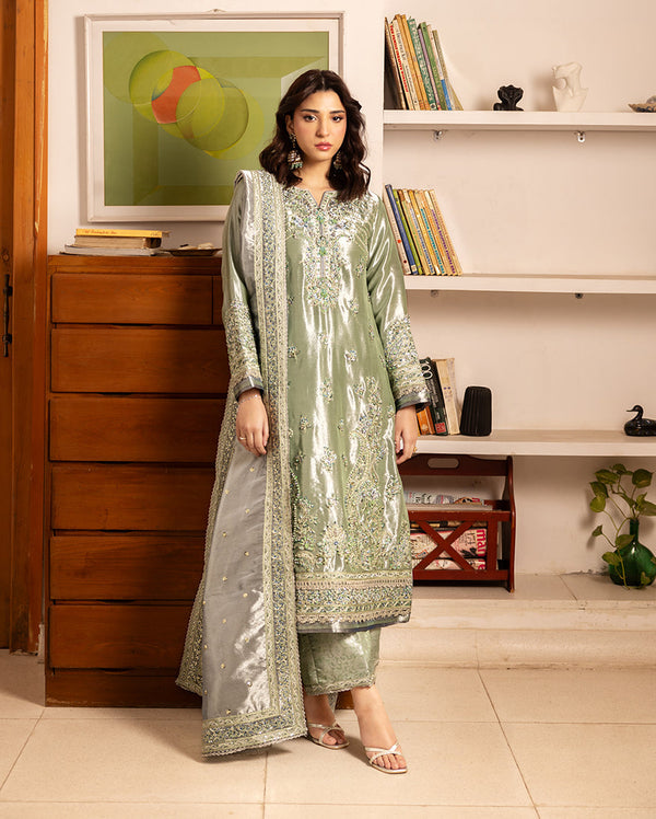 Mushq | Sunehri Lama Silk | Tabeer by Mushq - Designer Dress  - Type : Ladies Clothes - Available at Libayah - 100% Original 