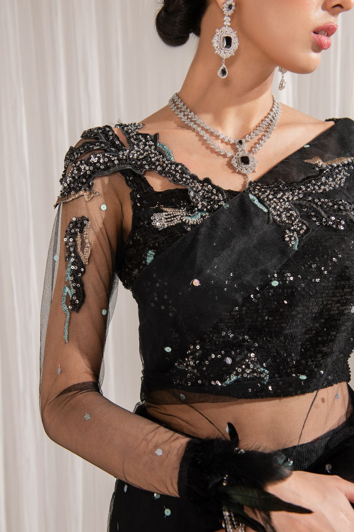 Tabyaa | Luxury Formals | Midnight by Tabyaa - Designer Dress - Type: Ladies Clothes - Available at Libayah - 100% Original