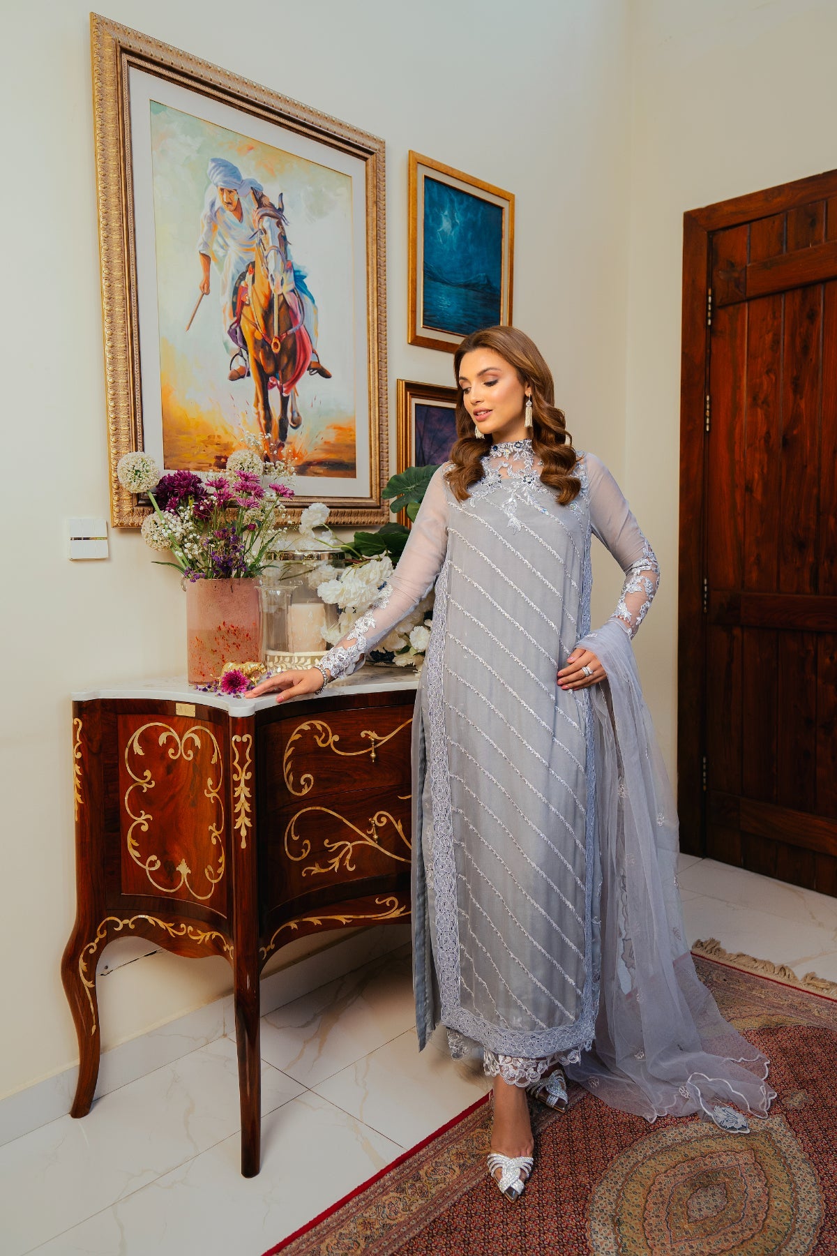Tabyaa  | Pret |  DUSTY MILLER by Tabyaa - Designer Dress - Type: Ladies Clothes - Available at Libayah - 100% Original