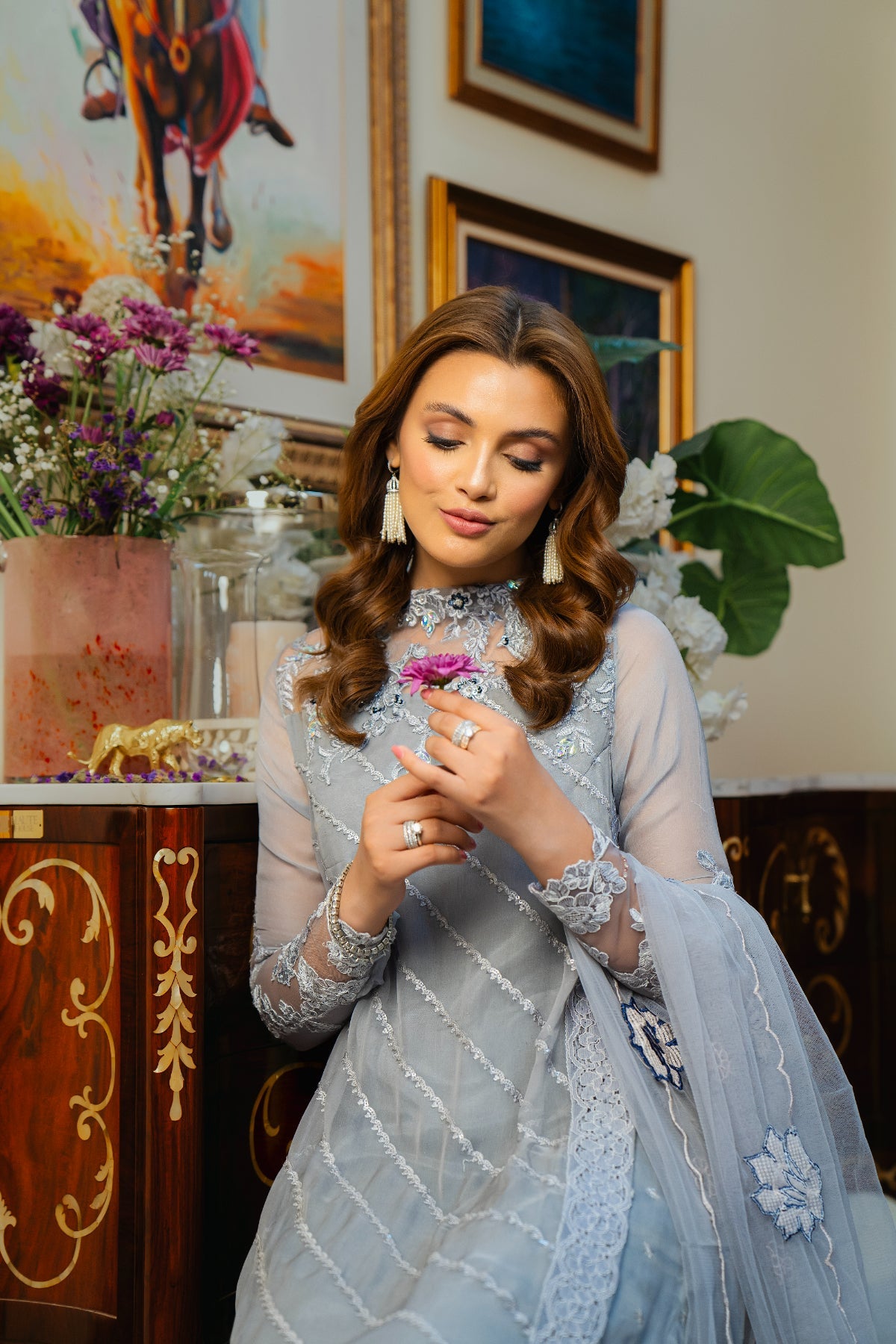 Tabyaa  | Pret |  DUSTY MILLER by Tabyaa - Designer Dress - Type: Ladies Clothes - Available at Libayah - 100% Original