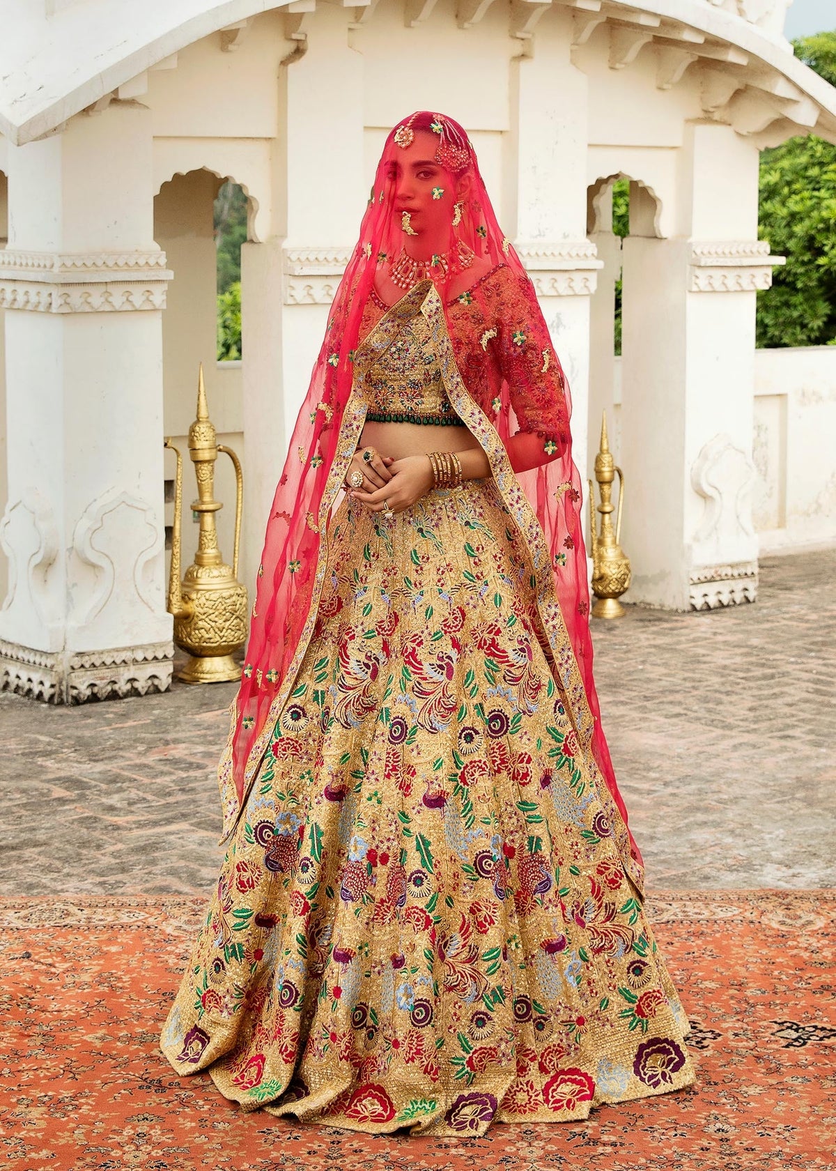 Waqas Shah | Taj Mahal | HUSNA BANO by Waqas Shah - Designer Dress - Type: Ladies Clothes - Available at Libayah - 100% Original