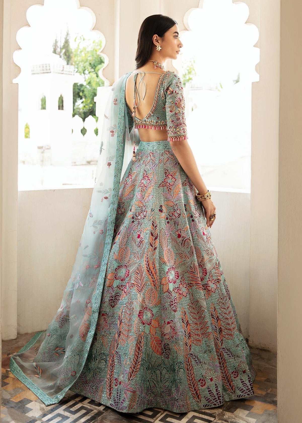 Waqas Shah | Taj Mahal | FIROZA BANO by Waqas Shah - Designer Dress - Type: Ladies Clothes - Available at Libayah - 100% Original