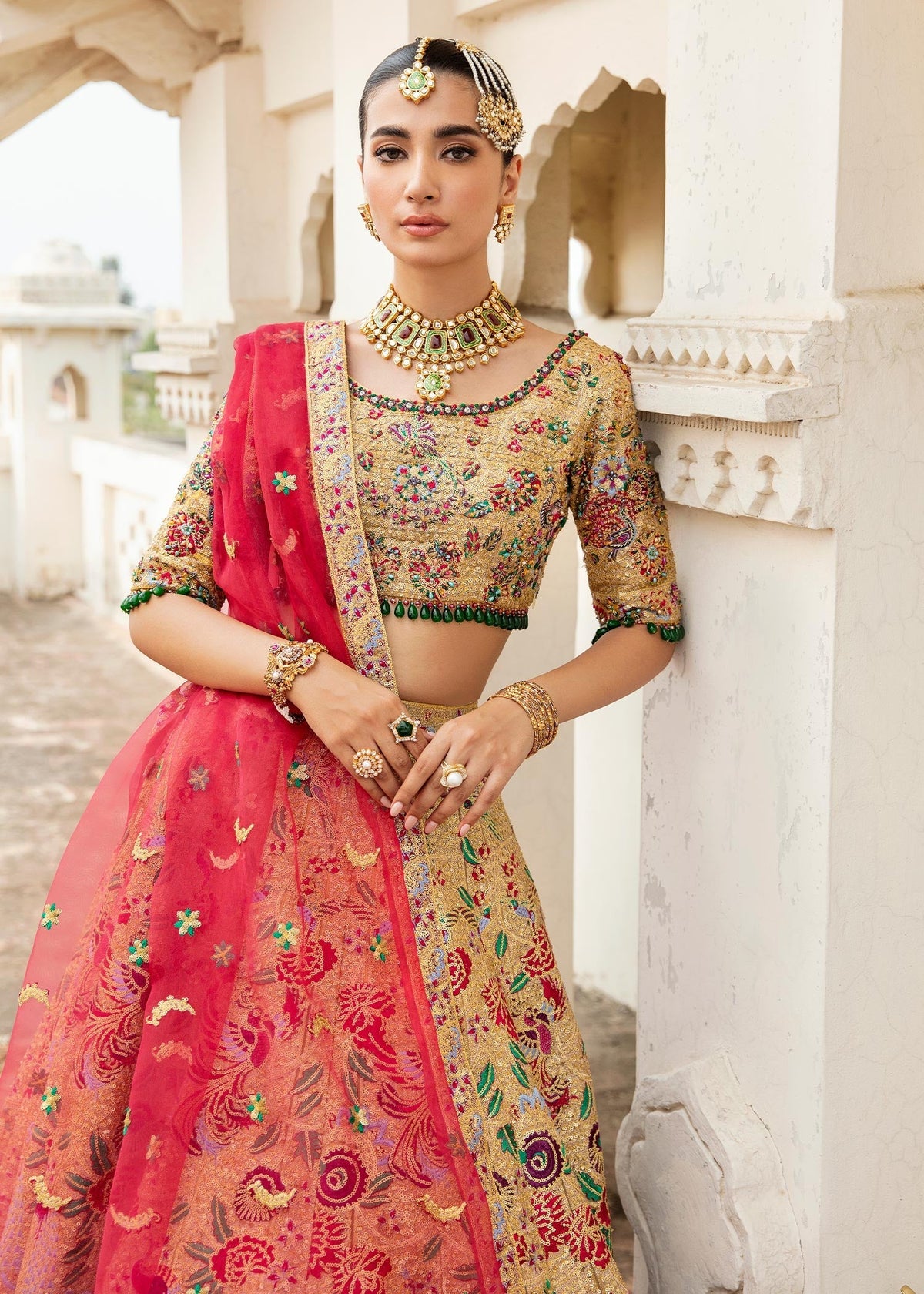 Waqas Shah | Taj Mahal | HUSNA BANO by Waqas Shah - Designer Dress - Type: Ladies Clothes - Available at Libayah - 100% Original