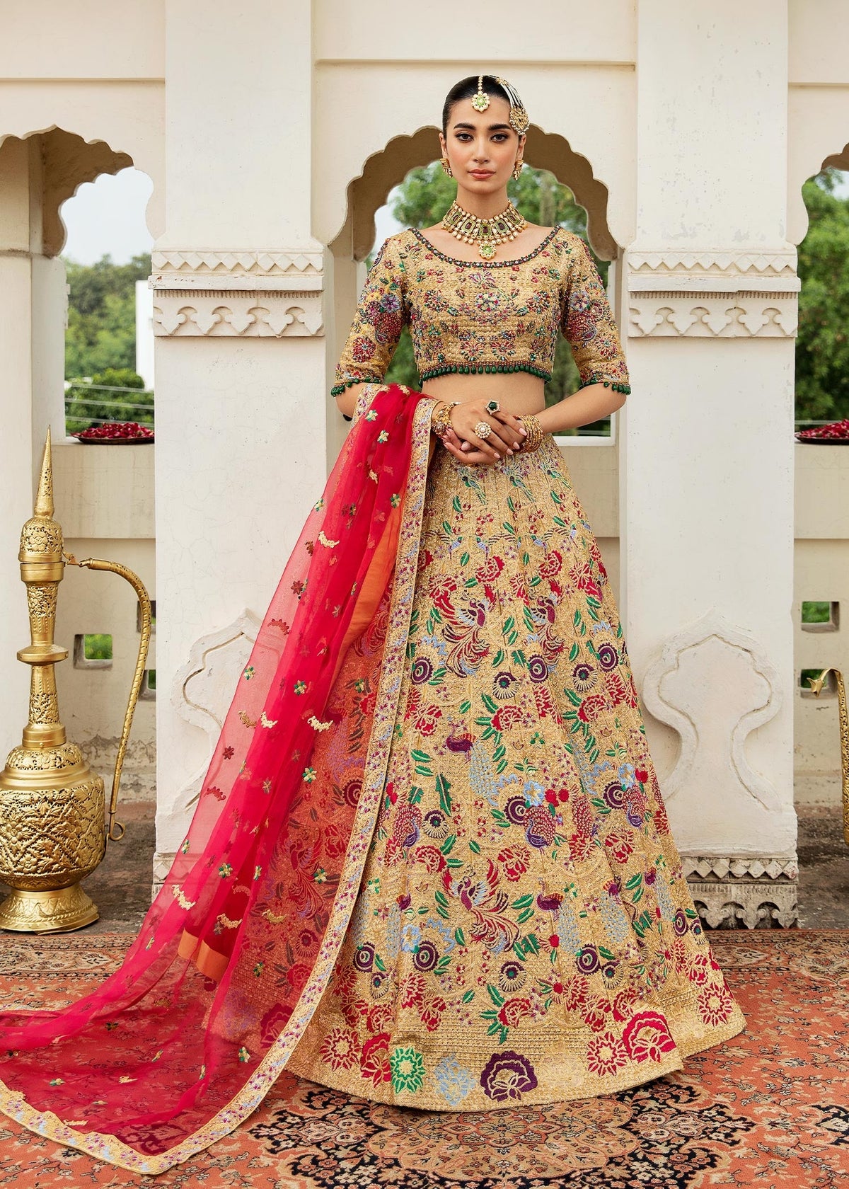 Waqas Shah | Taj Mahal | HUSNA BANO by Waqas Shah - Designer Dress - Type: Ladies Clothes - Available at Libayah - 100% Original