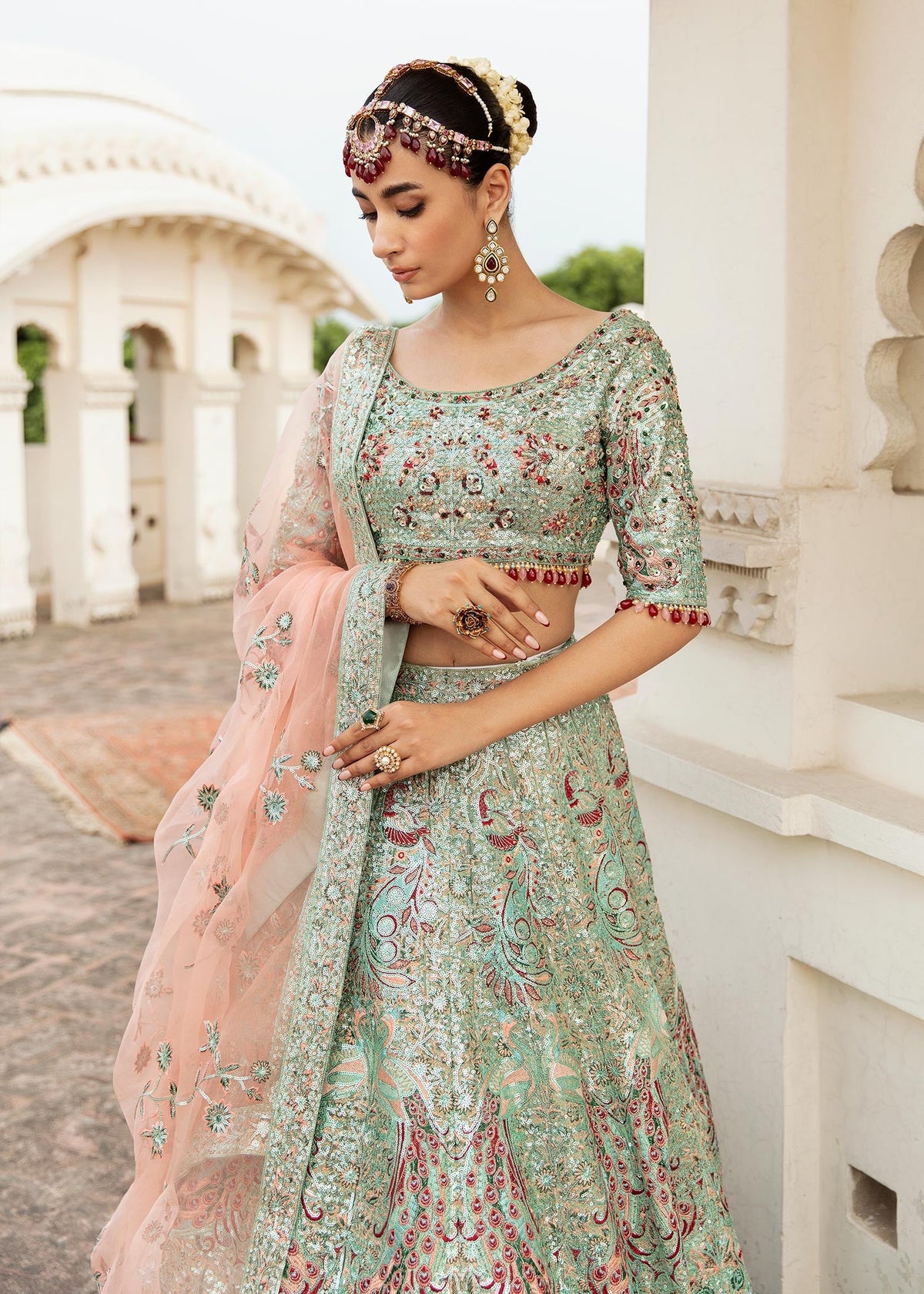 Waqas Shah | Taj Mahal | MAH BANO by Waqas Shah - Designer Dress - Type: Ladies Clothes - Available at Libayah - 100% Original