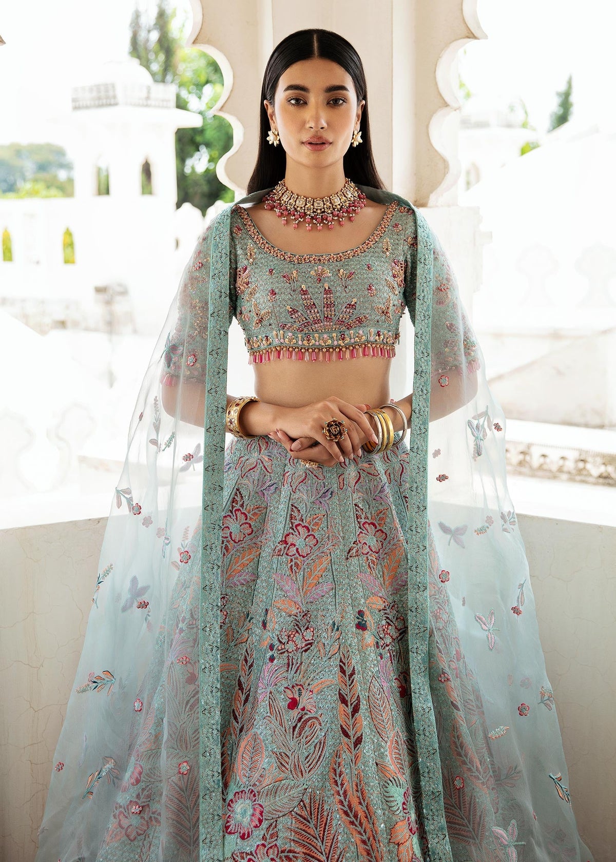 Waqas Shah | Taj Mahal | FIROZA BANO by Waqas Shah - Designer Dress - Type: Ladies Clothes - Available at Libayah - 100% Original