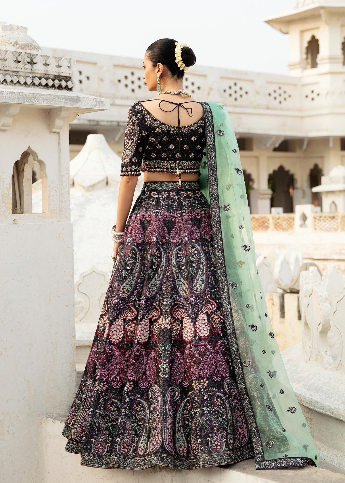 Waqas Shah | Taj Mahal | ZARQA BANO by Waqas Shah - Designer Dress - Type: Ladies Clothes - Available at Libayah - 100% Original
