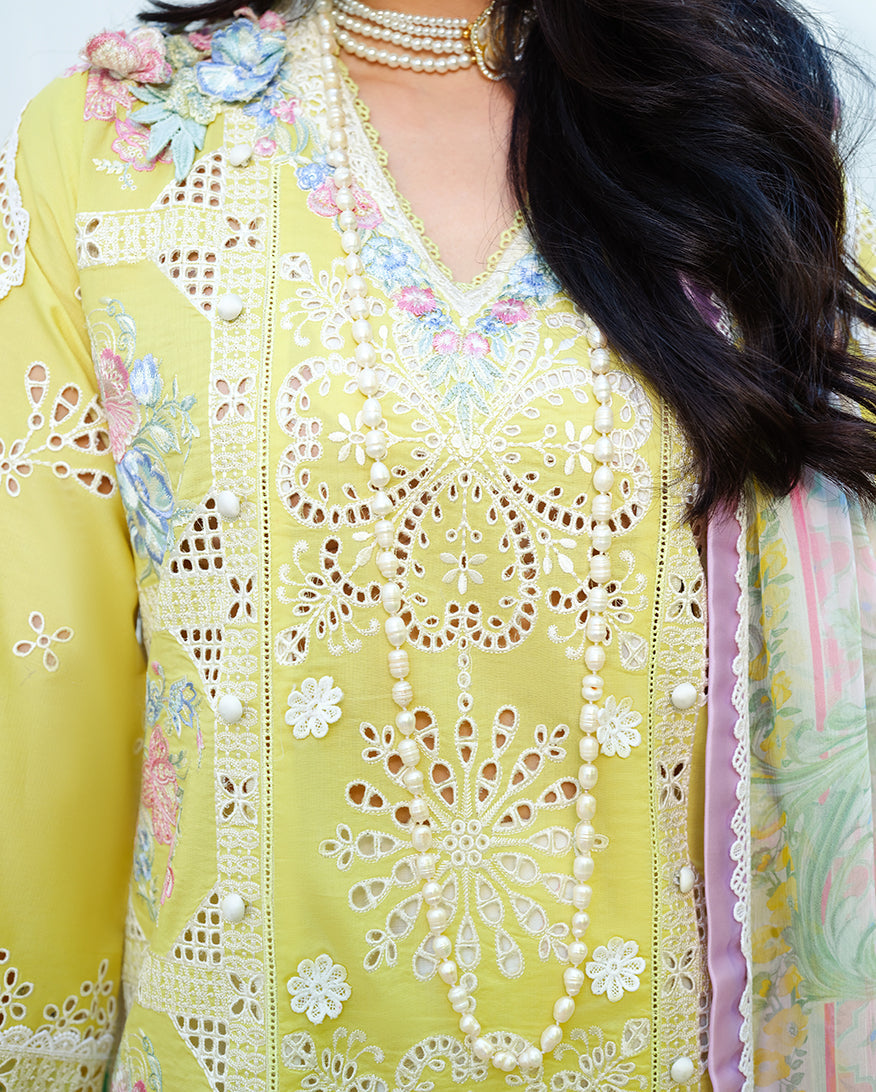 Mushq | Amoi Luxury Lawn | Tender Whisper - by Libayah - Registered Vendor of : Mushq - 100% Original Designer Dress