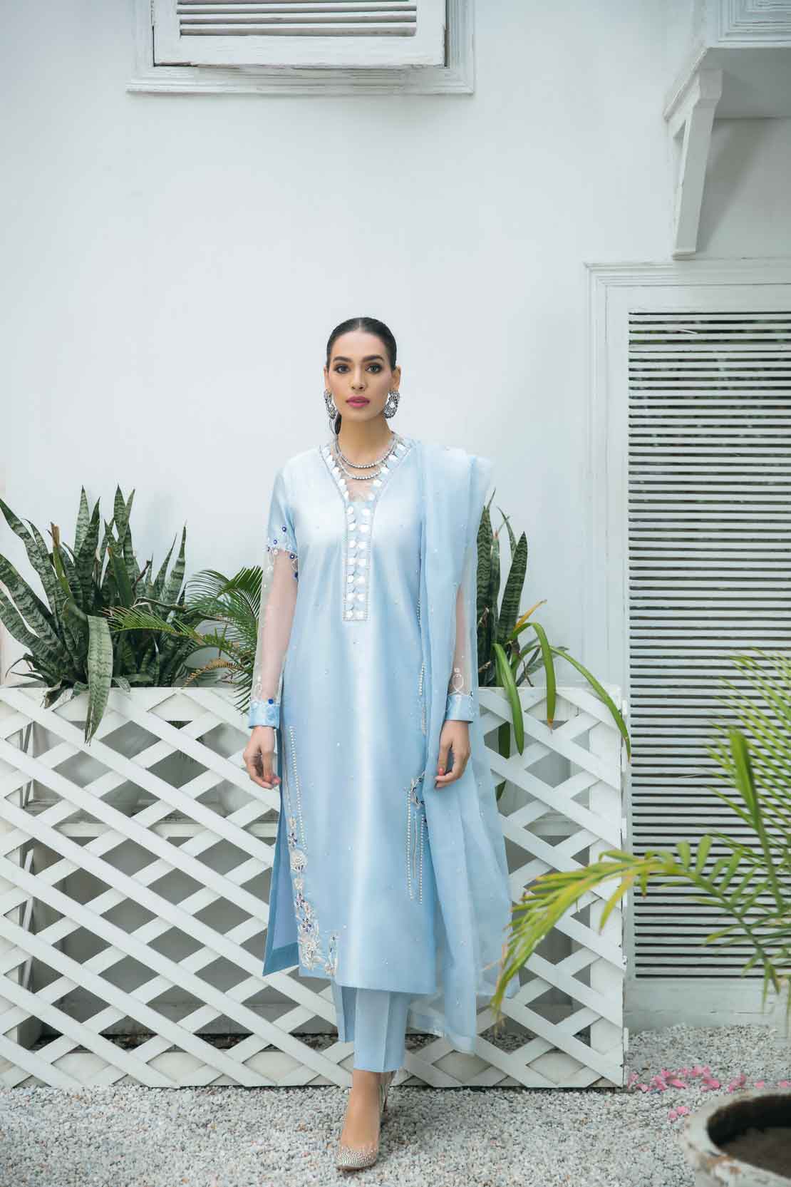 Leon | Leon Luxe Collection | BEAU BLUE by Leon - Designer Dress - Type: Ladies Clothes - Available at Libayah - 100% Original