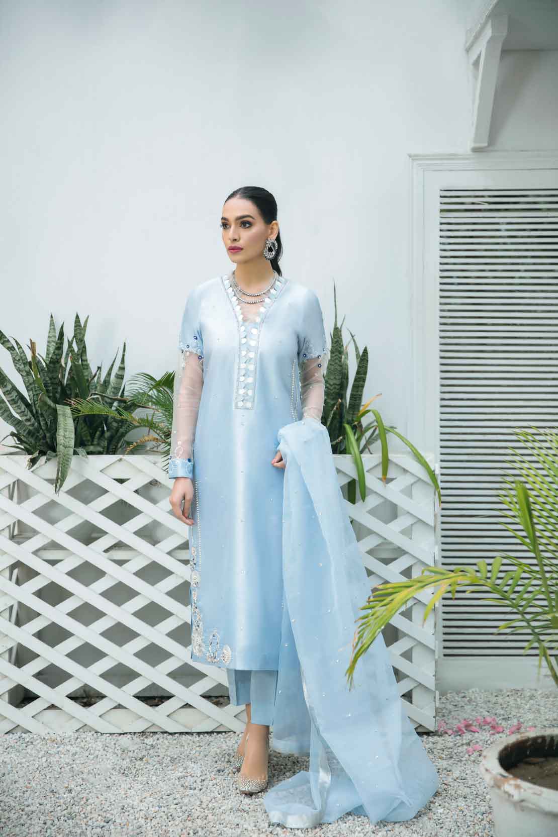 Leon | Leon Luxe Collection | BEAU BLUE by Leon - Designer Dress - Type: Ladies Clothes - Available at Libayah - 100% Original