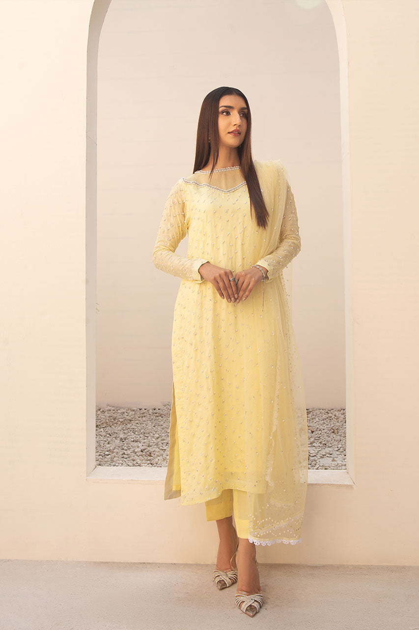 Leon | Leon Luxe Collection | SITARA LIME by Leon - Designer Dress - Type: Ladies Clothes - Available at Libayah - 100% Original