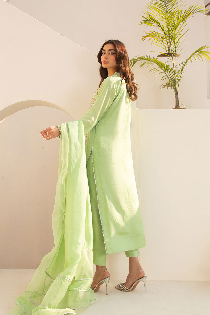 Leon | Leon Luxe Collection | Lush Green Symphony by Leon - Designer Dress - Type: Ladies Clothes - Available at Libayah - 100% Original