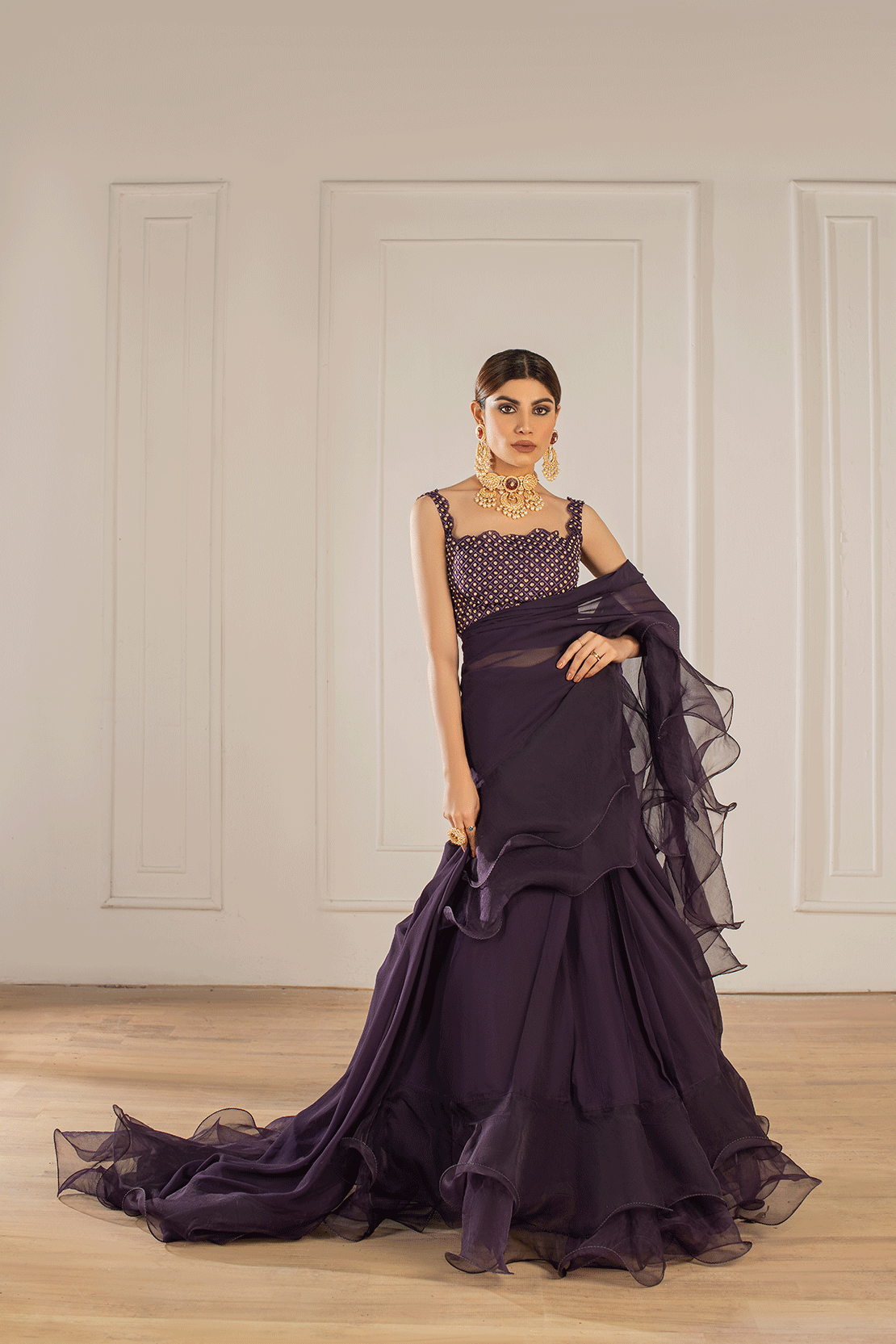 Leon | Leon Luxe Collection | SAREE by Leon - Designer Dress - Type: Ladies Clothes - Available at Libayah - 100% Original