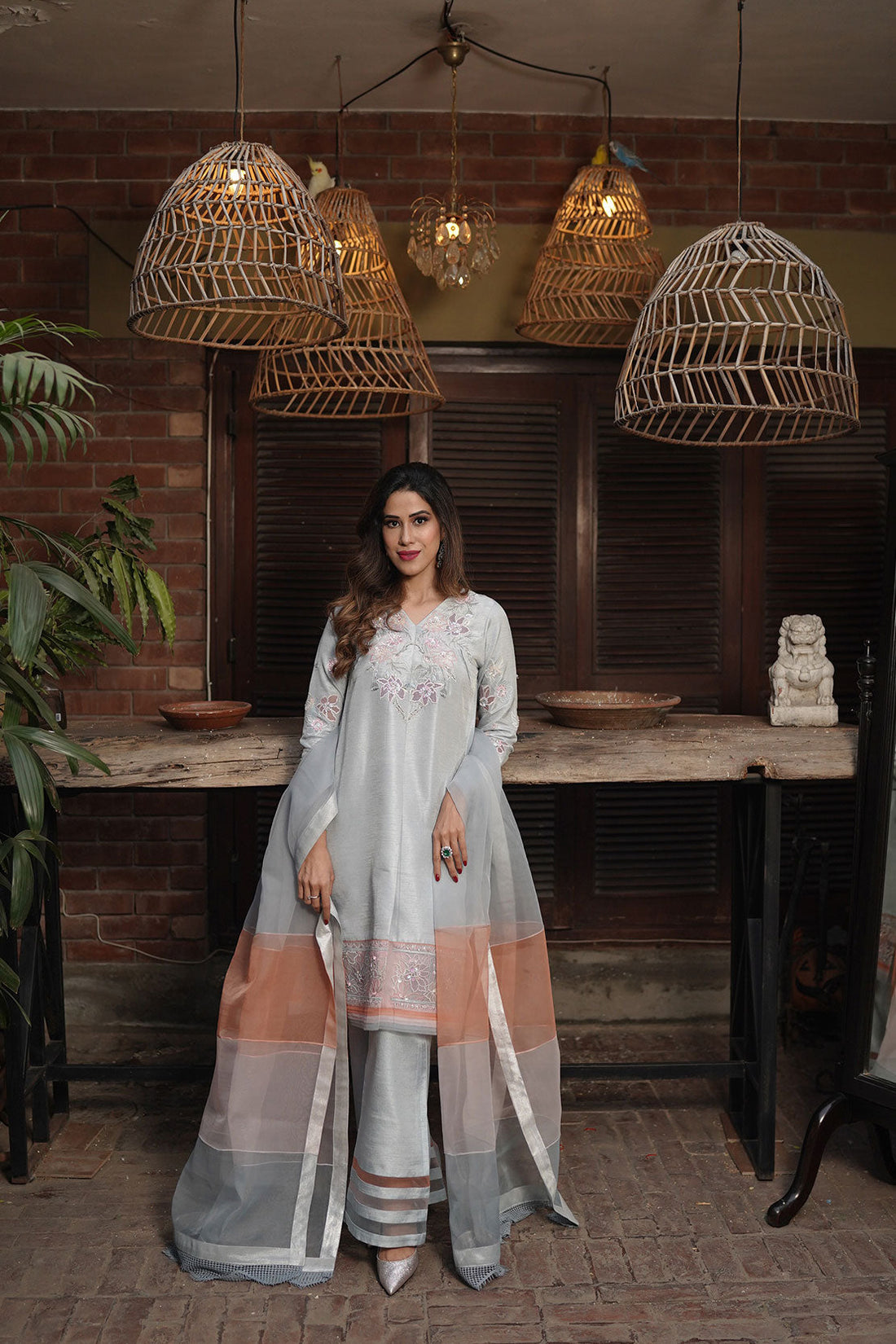 Leon | Leon Luxe Collection | Peach Oyster by Leon - Designer Dress - Type: Ladies Clothes - Available at Libayah - 100% Original