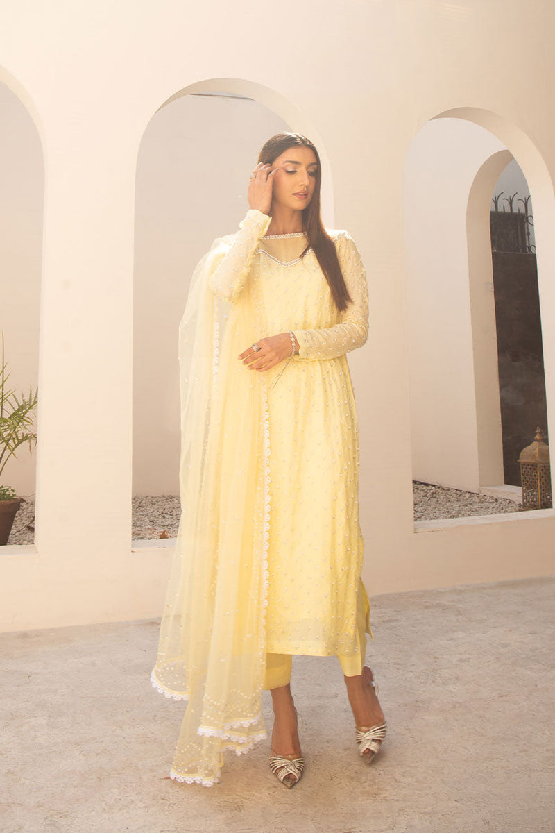 Leon | Leon Luxe Collection | SITARA LIME by Leon - Designer Dress - Type: Ladies Clothes - Available at Libayah - 100% Original