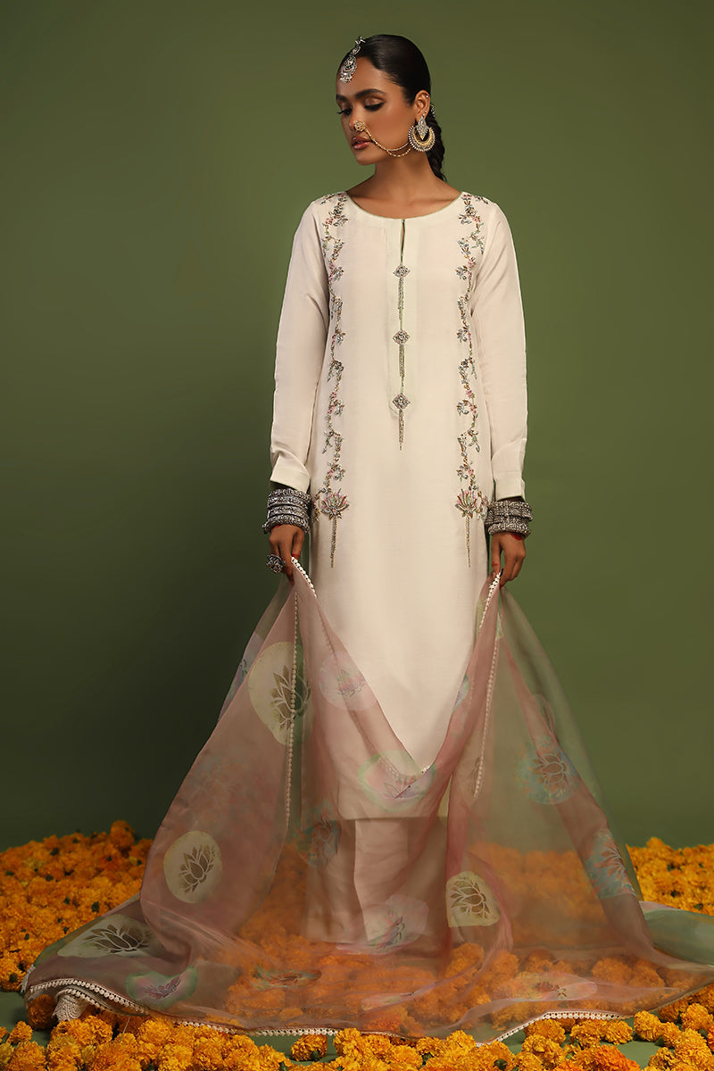 Wardha Saleem | Luxury Pret Traditional Wear | KANWAL - SHIRT WITH PANTS (2 PC) by Wardha Saleem - Designer Dress - Type: Ladies Clothes - Available at Libayah - 100% Original