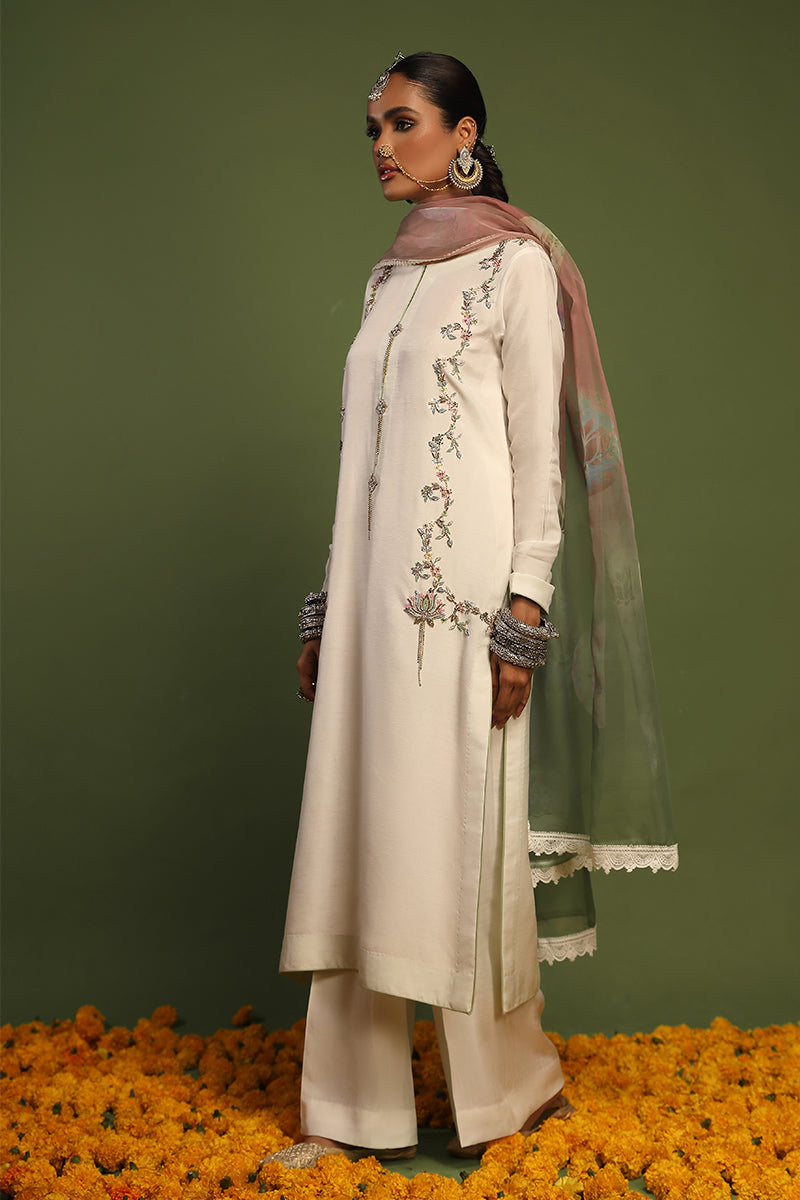 Wardha Saleem | Luxury Pret Traditional Wear | KANWAL - SHIRT WITH PANTS (2 PC) by Wardha Saleem - Designer Dress - Type: Ladies Clothes - Available at Libayah - 100% Original