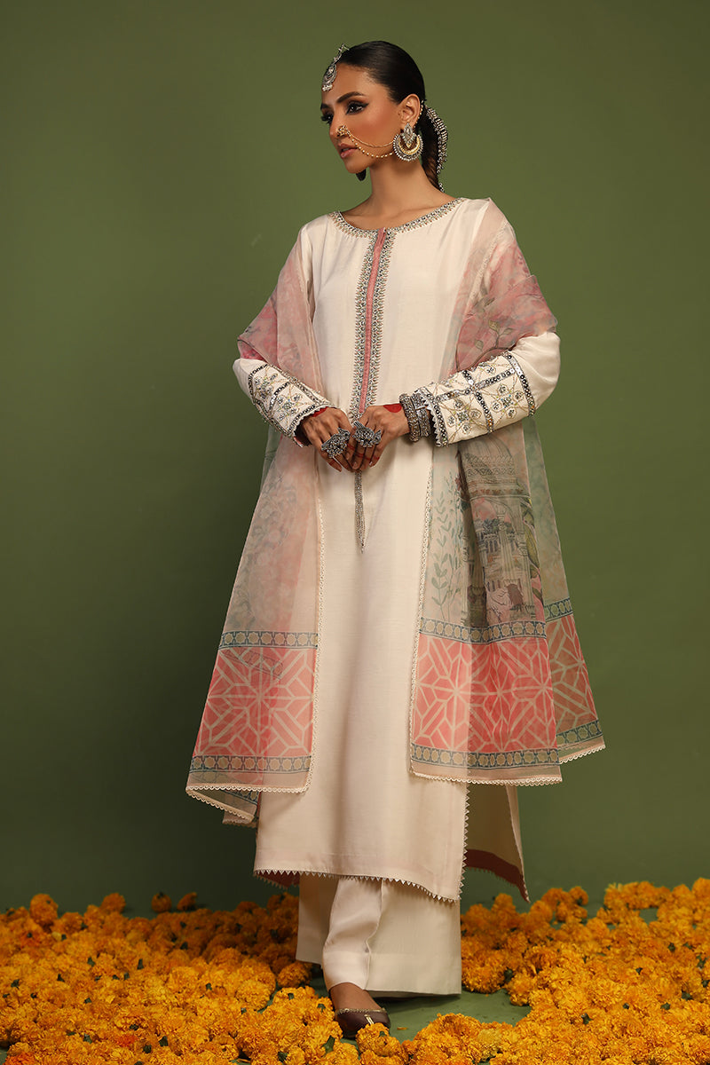 Wardha Saleem | Luxury Pret Traditional Wear | AKS - SHIRT WITH PANTS (2 PC) by Wardha Saleem - Designer Dress - Type: Ladies Clothes - Available at Libayah - 100% Original