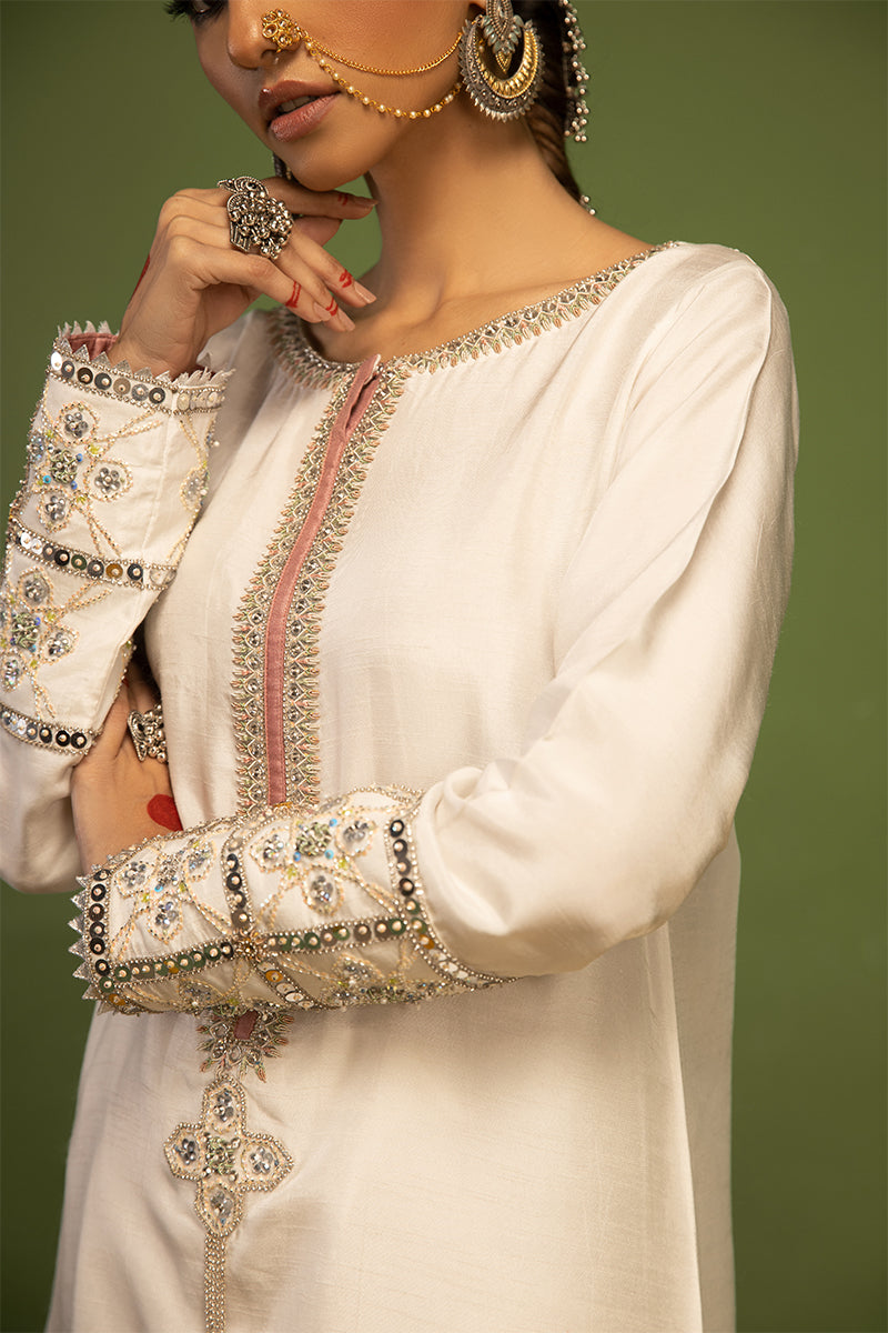 Wardha Saleem | Luxury Pret Traditional Wear | AKS - SHIRT WITH PANTS (2 PC) by Wardha Saleem - Designer Dress - Type: Ladies Clothes - Available at Libayah - 100% Original