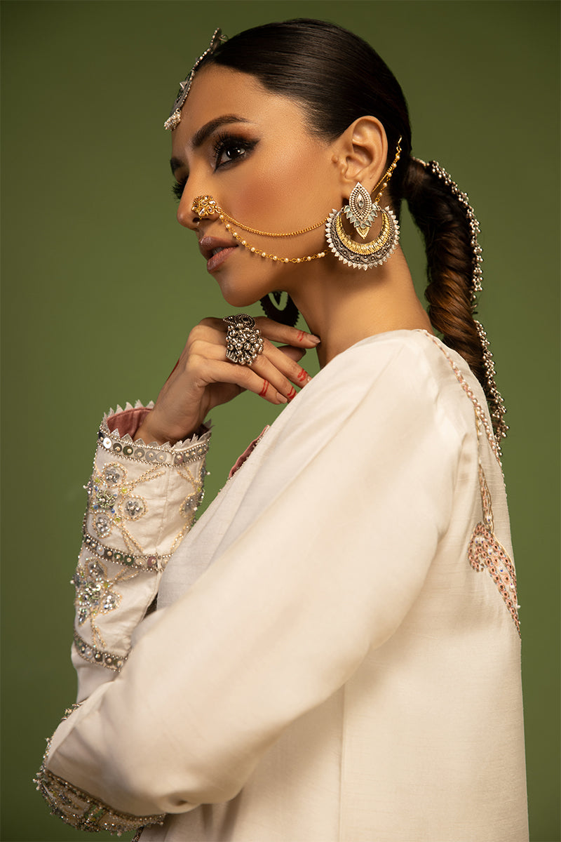 Wardha Saleem | Luxury Pret Traditional Wear | AKS - SHIRT WITH PANTS (2 PC) by Wardha Saleem - Designer Dress - Type: Ladies Clothes - Available at Libayah - 100% Original