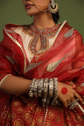 Wardha Saleem | Luxury Pret Traditional Wear | NAQSH - SHIRT WITH IZAAR (2 PC) by Wardha Saleem - Designer Dress - Type: Ladies Clothes - Available at Libayah - 100% Original
