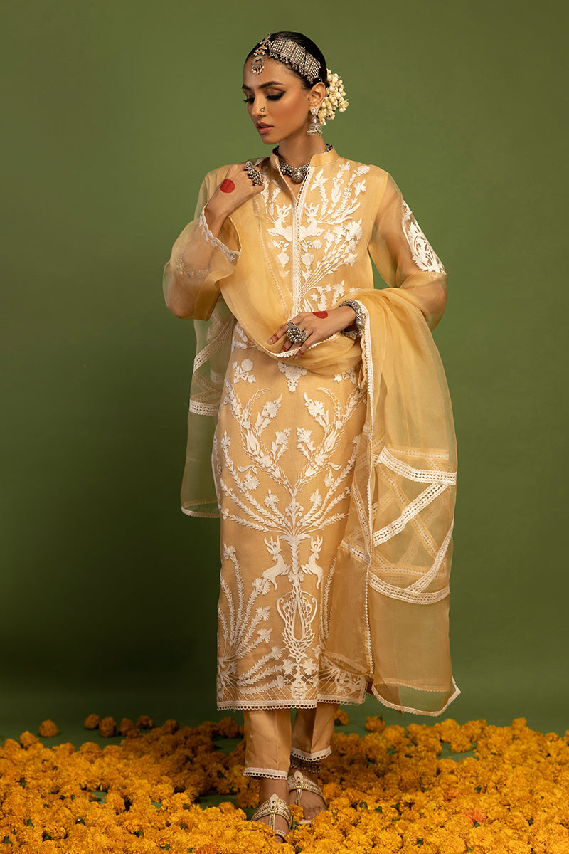 Wardha Saleem | Luxury Pret Traditional Wear | SHIKAR GAH - AARI WORK (2 PC) by Wardha Saleem - Designer Dress - Type: Ladies Clothes - Available at Libayah - 100% Original