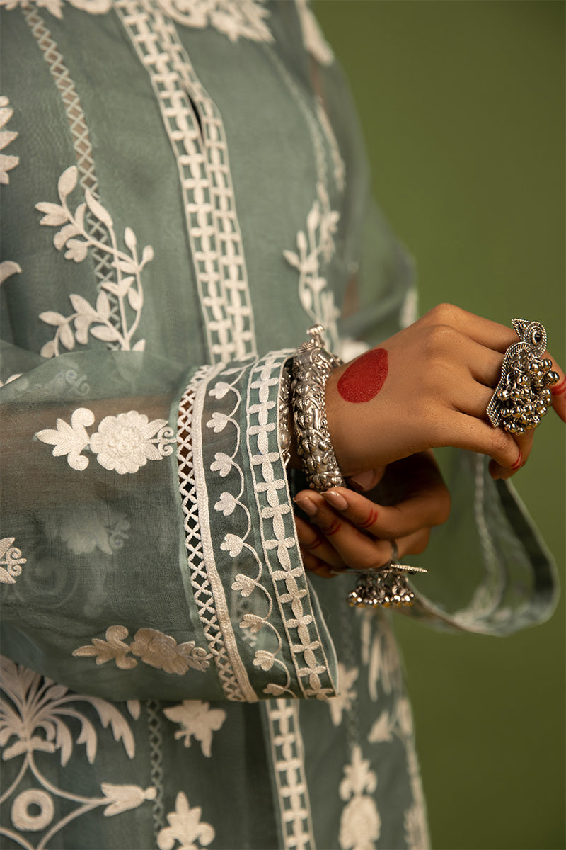 Wardha Saleem | Luxury Pret Traditional Wear | SHAJAR - AARI WORK (2 PC) by Wardha Saleem - Designer Dress - Type: Ladies Clothes - Available at Libayah - 100% Original