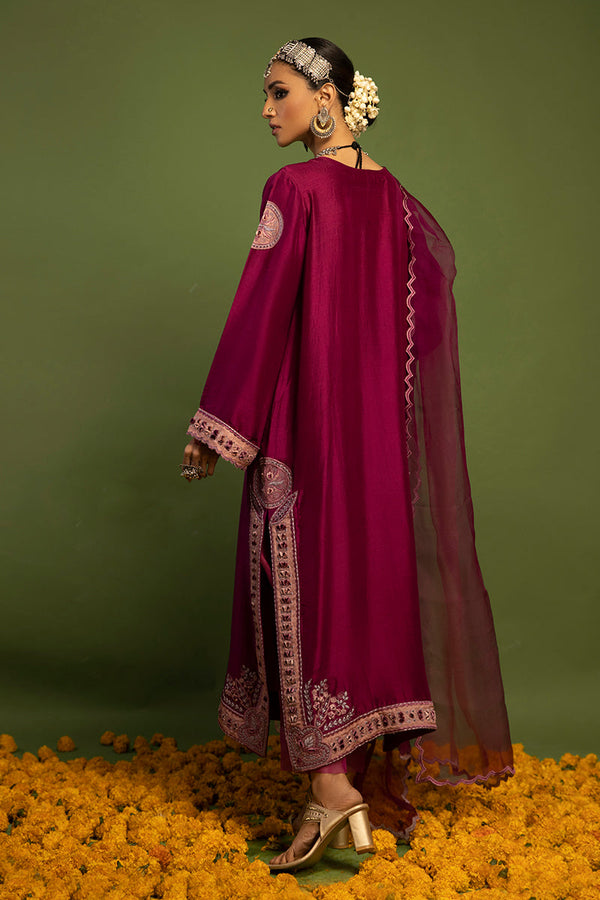 Wardha Saleem | Luxury Pret Traditional Wear | SAANJH - PURE SILK (2 PC) by Wardha Saleem - Designer Dress - Type: Ladies Clothes - Available at Libayah - 100% Original