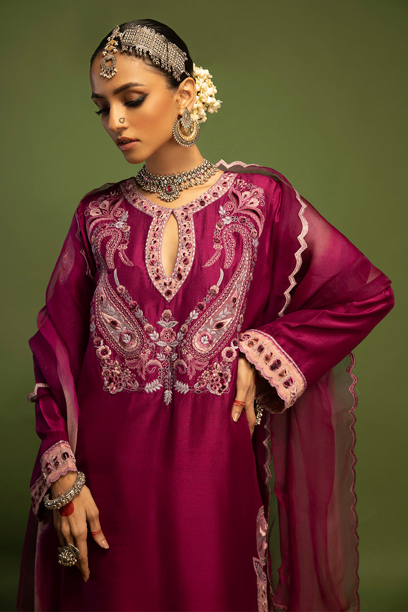 Wardha Saleem | Luxury Pret Traditional Wear | SAANJH - PURE SILK (2 PC) by Wardha Saleem - Designer Dress - Type: Ladies Clothes - Available at Libayah - 100% Original