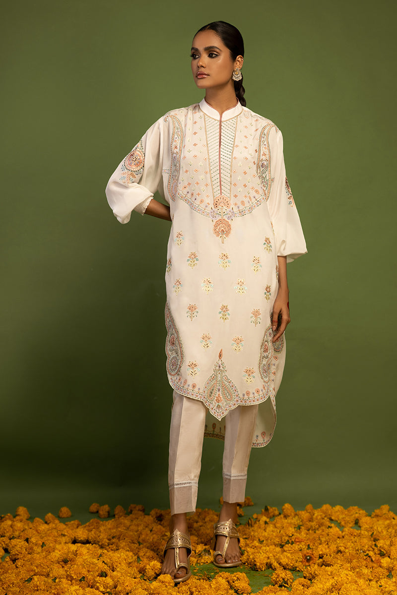 Wardha Saleem | Luxury Pret Traditional Wear | AKS-PURE SILK (2 PC) by Wardha Saleem - Designer Dress - Type: Ladies Clothes - Available at Libayah - 100% Original