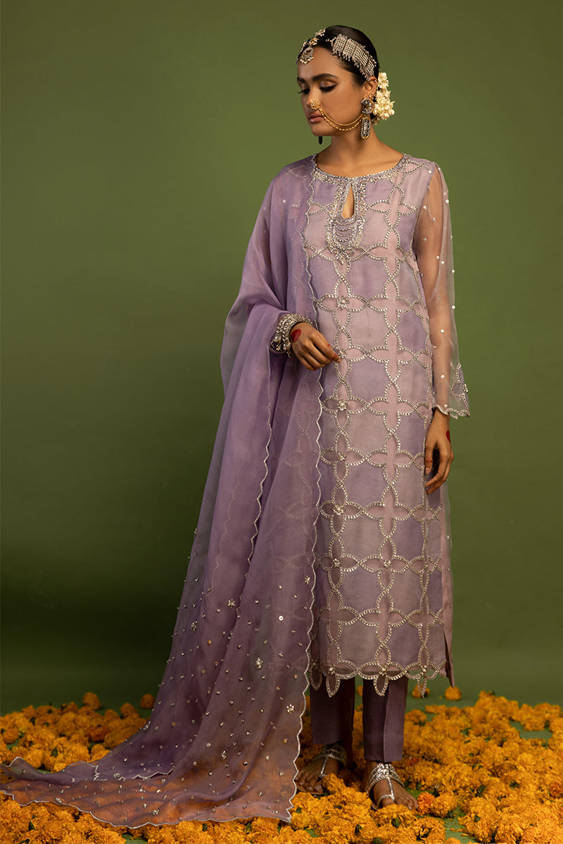 Wardha Saleem | Luxury Pret Traditional Wear | SARAAB - LILAC HEAVY FORMAL (2 PC) by Wardha Saleem - Designer Dress - Type: Ladies Clothes - Available at Libayah - 100% Original