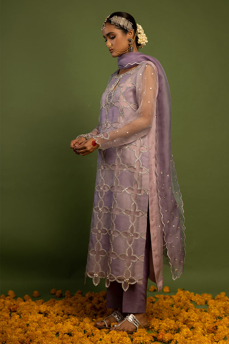 Wardha Saleem | Luxury Pret Traditional Wear | SARAAB - LILAC HEAVY FORMAL (2 PC) by Wardha Saleem - Designer Dress - Type: Ladies Clothes - Available at Libayah - 100% Original