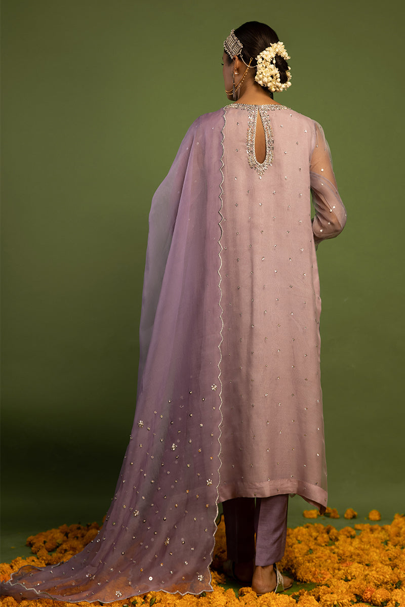 Wardha Saleem | Luxury Pret Traditional Wear | SARAAB - LILAC HEAVY FORMAL (2 PC) by Wardha Saleem - Designer Dress - Type: Ladies Clothes - Available at Libayah - 100% Original